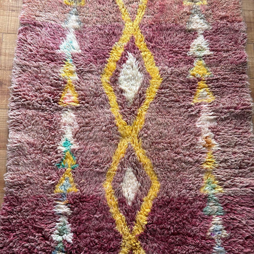 ヴィンテージ　モロッコ　ラグ