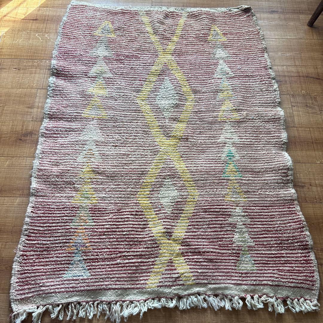 ヴィンテージ　モロッコ　ラグ
