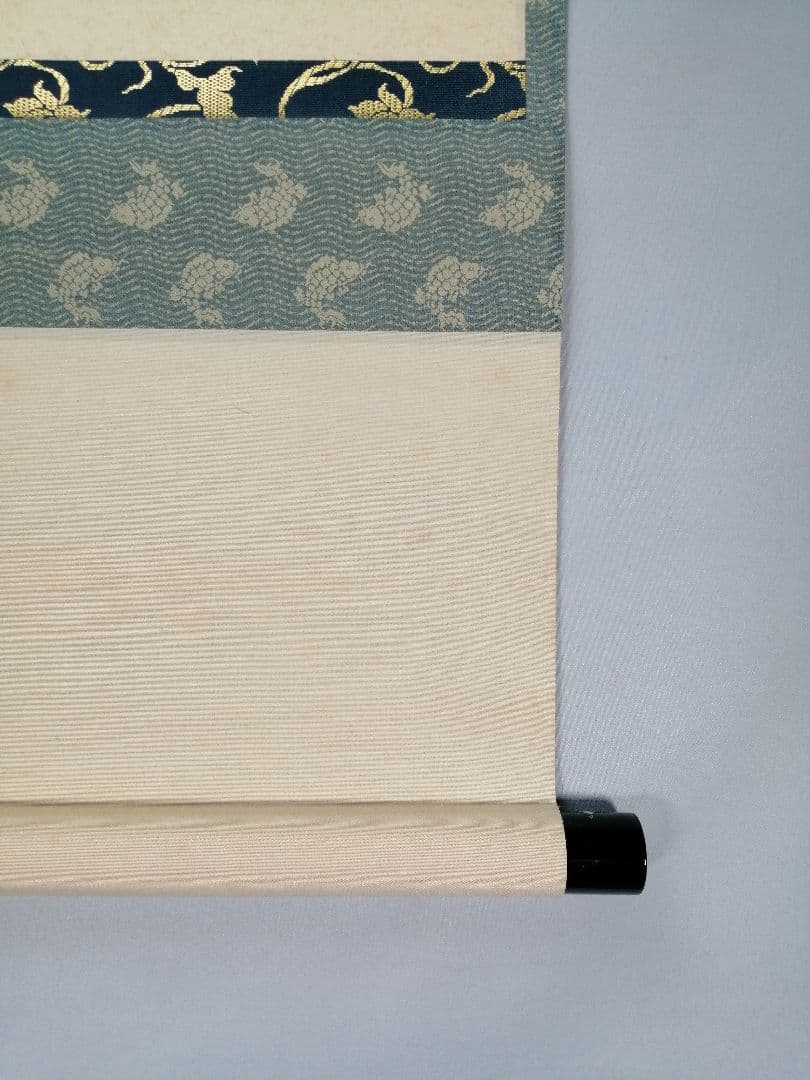 【茶道具】前大徳寺　西垣大道和尚筆　滝画賛「清音」掛軸　B924