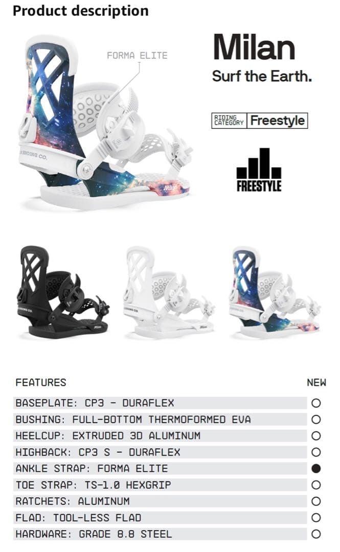 終末限定値下げ　ビンディング Union Milan Womens S