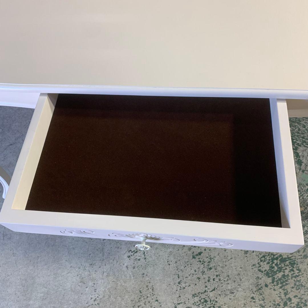 J829 ダイニングテーブル 引き出し付 アンティーク調 猫脚