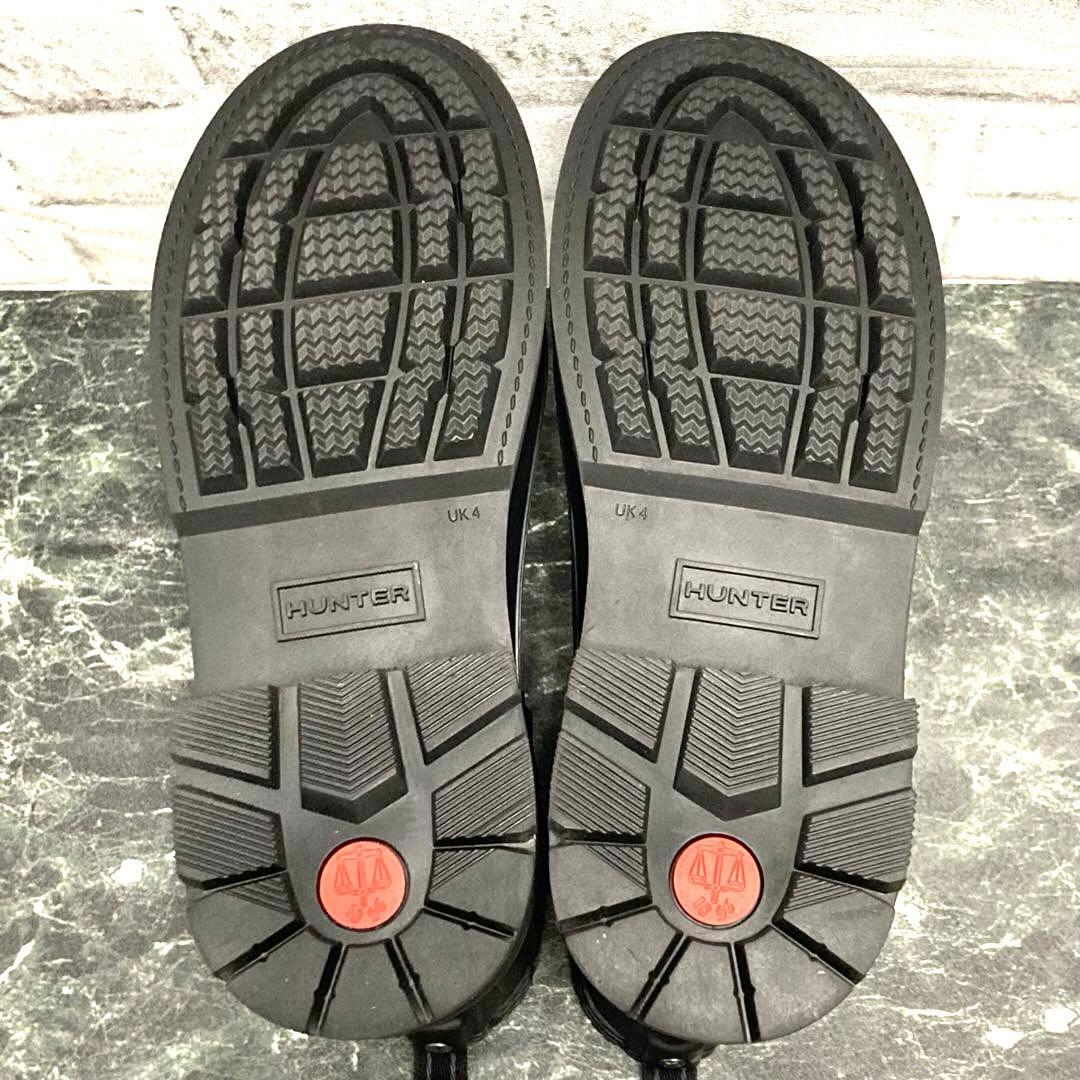 ✨未使用級✨HUNTER リファインドステッチ チェルシーブーツ◇サイドゴア 黒