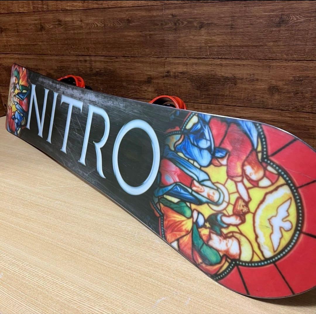 NITRO ナイトロ ダブルキャンバー　メンズスノーボード４点セット　メンテ済み