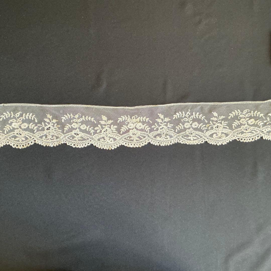 【３】ベルギーアンティーク　手仕事　ブリュッセル　デュシェスレース　ハンドメイド