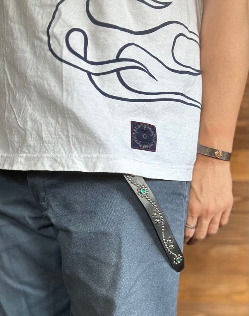 スタッズナローベルト22mm幅 ダブルリーフhtcナロー好き リピート割引