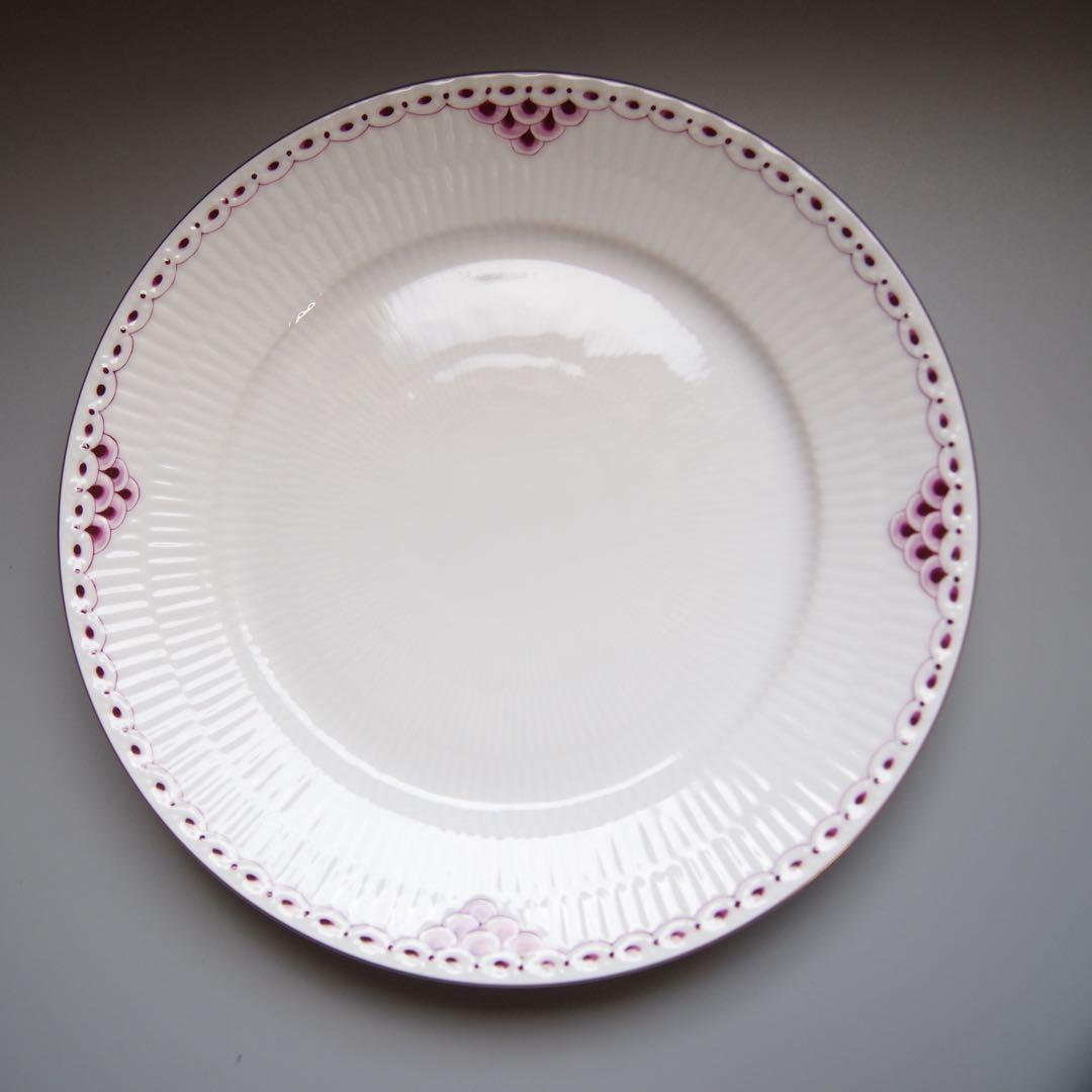 【美品】ロイヤルコペンハーゲン　プリンセス バーガンディ 22cm プレート