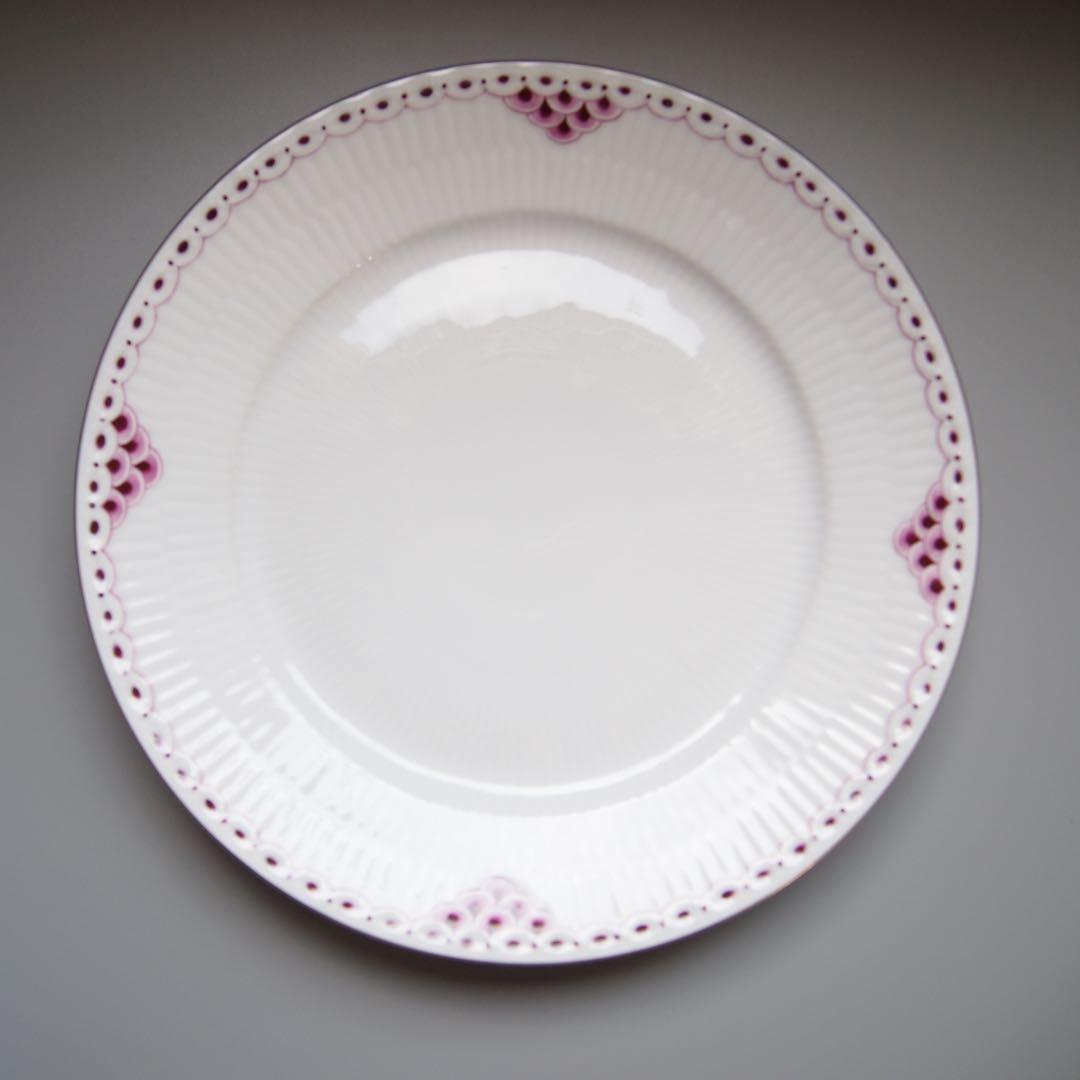 【美品】ロイヤルコペンハーゲン　プリンセス バーガンディ 22cm プレート