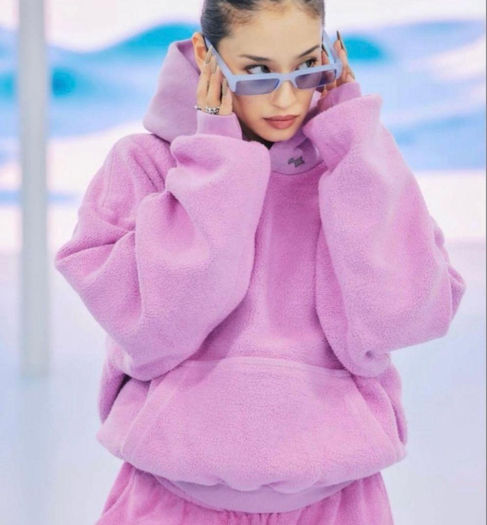 SKYLRK REVERSE HOODIE ピンク Sサイズ - メルカリ