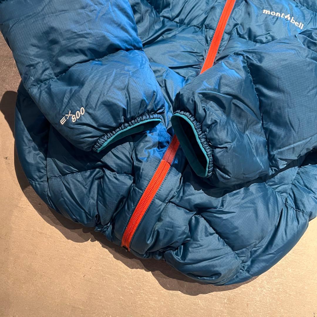 【希少カラー✨】montbell アルパインダウン　ターコイズ　ブルー M