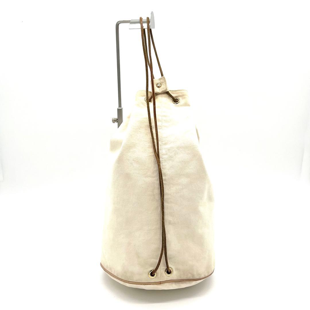 HERMESエルメス ポロションミミルGM巾着ショルダーバッグ アイボリー 希少