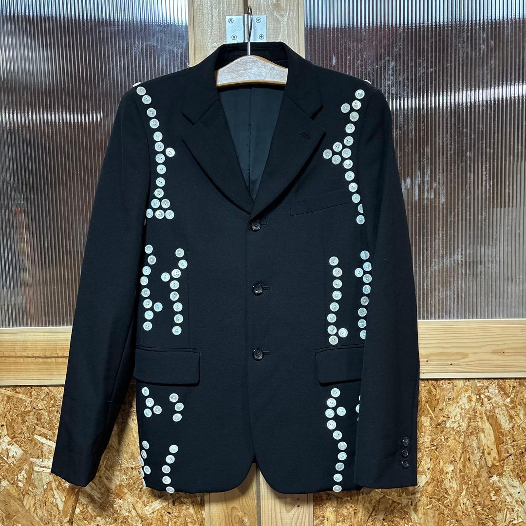 COMME des GARÇONS ブラック テーラードジャケット - メルカリ