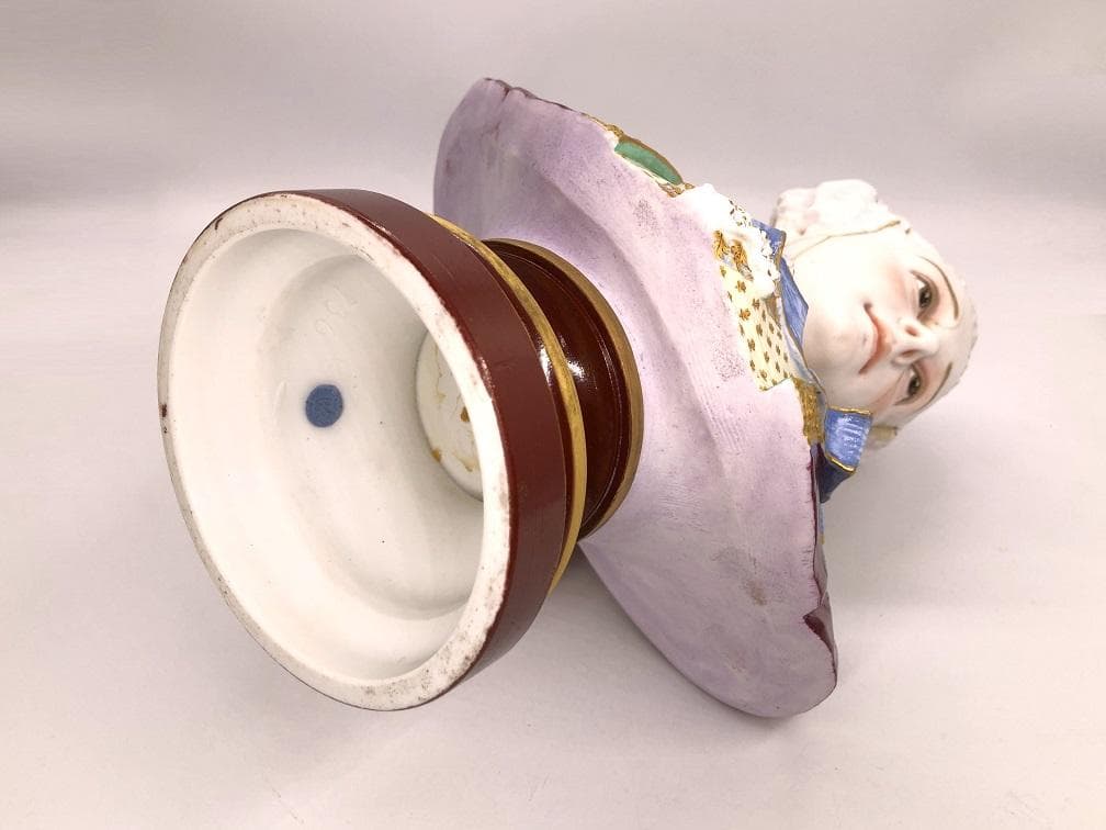 【 C.BauRy制作 】　セラミック貴族胸像　19世紀後期