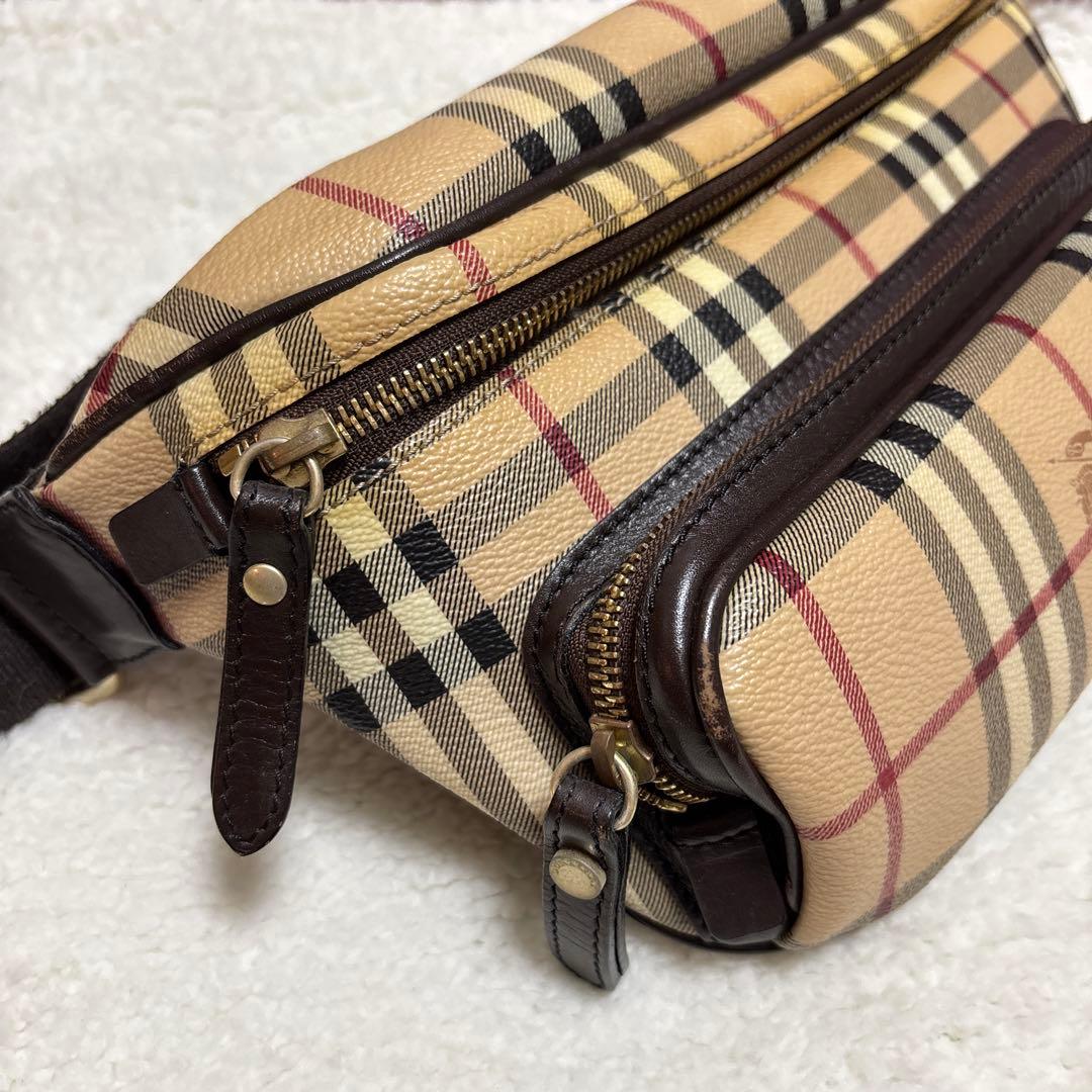 【美品】Burberry バーバリー ウエストポーチ ショルダーバッグ