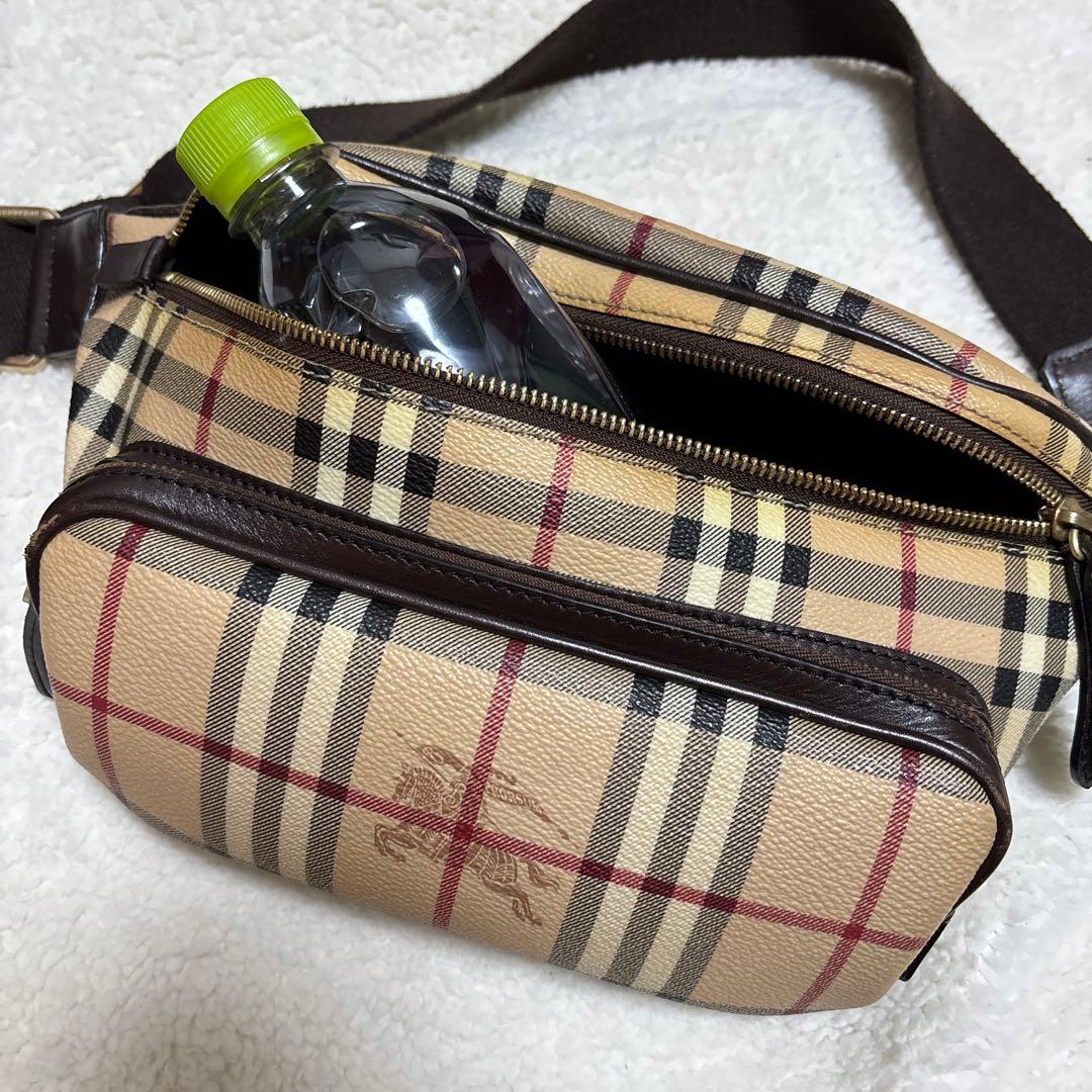 【美品】Burberry バーバリー ウエストポーチ ショルダーバッグ