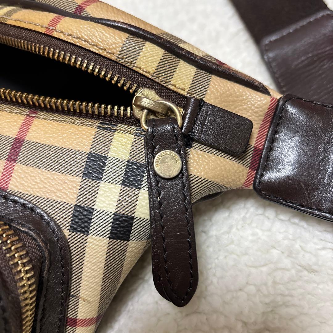 【美品】Burberry バーバリー ウエストポーチ ショルダーバッグ