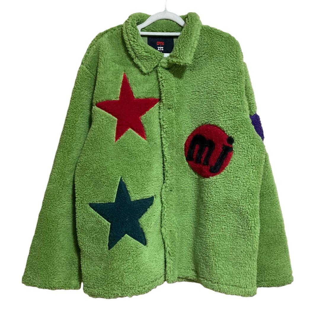 （洗濯タグカット済） CPFM Marc Jacobs 緑色フリースジャケット