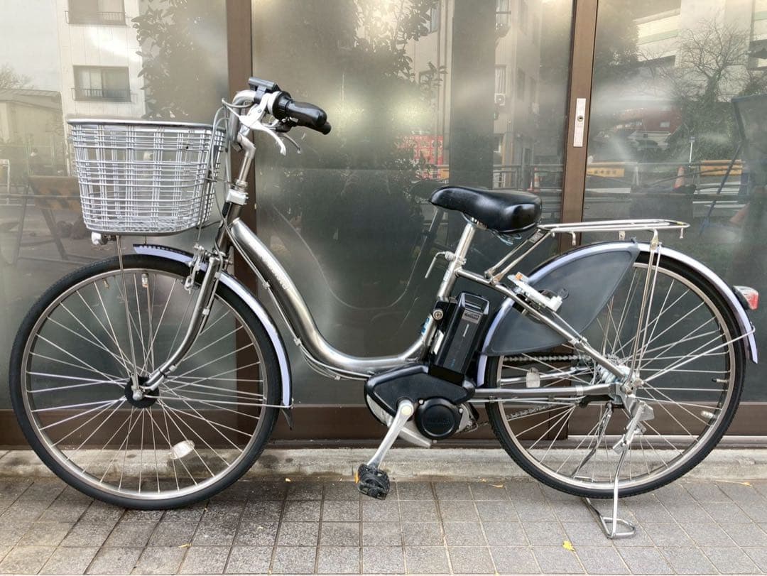 中古電動自転車 ブリヂストン アシスタ 26インチ シルバー 横浜