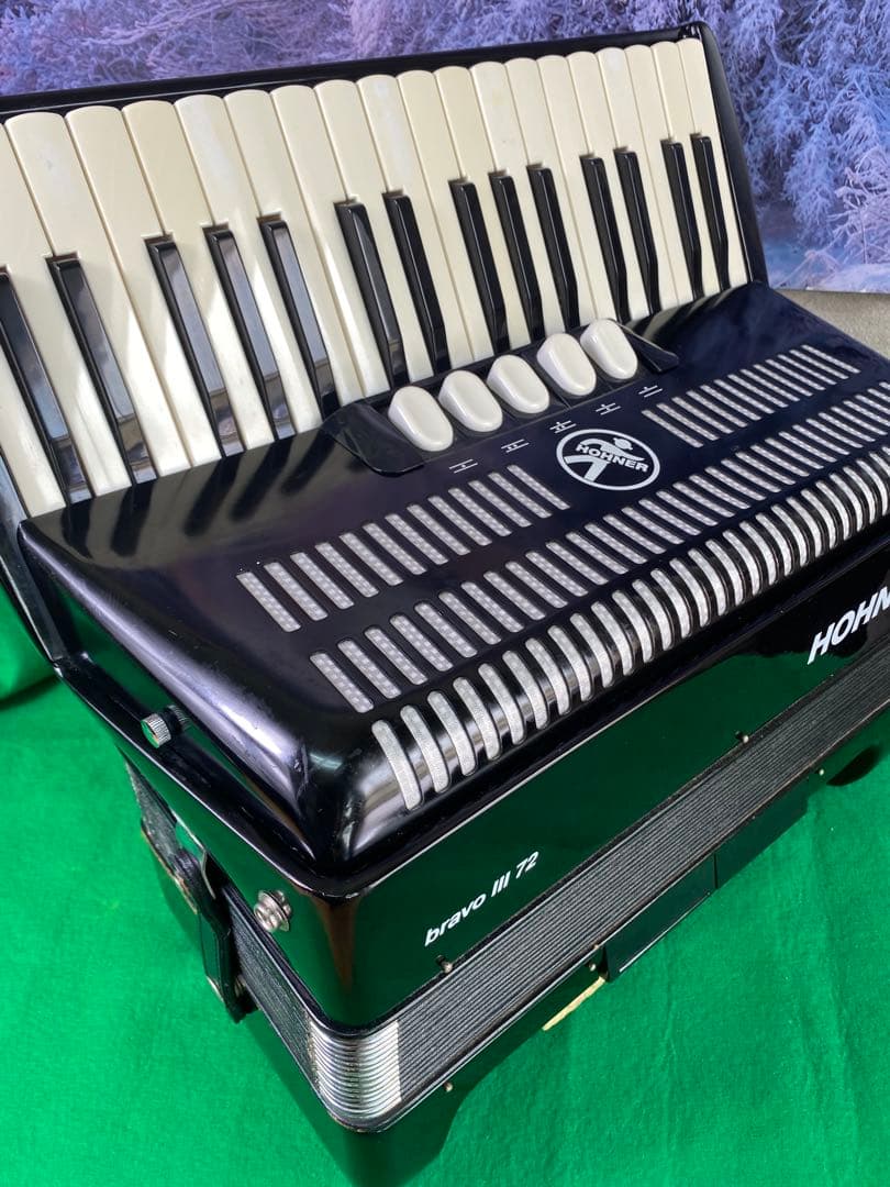 HOHNERbravo III 72 アコーディオンMML 軽量7.5kg整備完