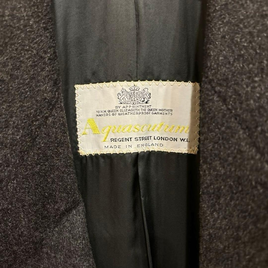 R*0様 アクアスキュータム ピュアカシミヤ　チェスターコート　チャコール　サイ