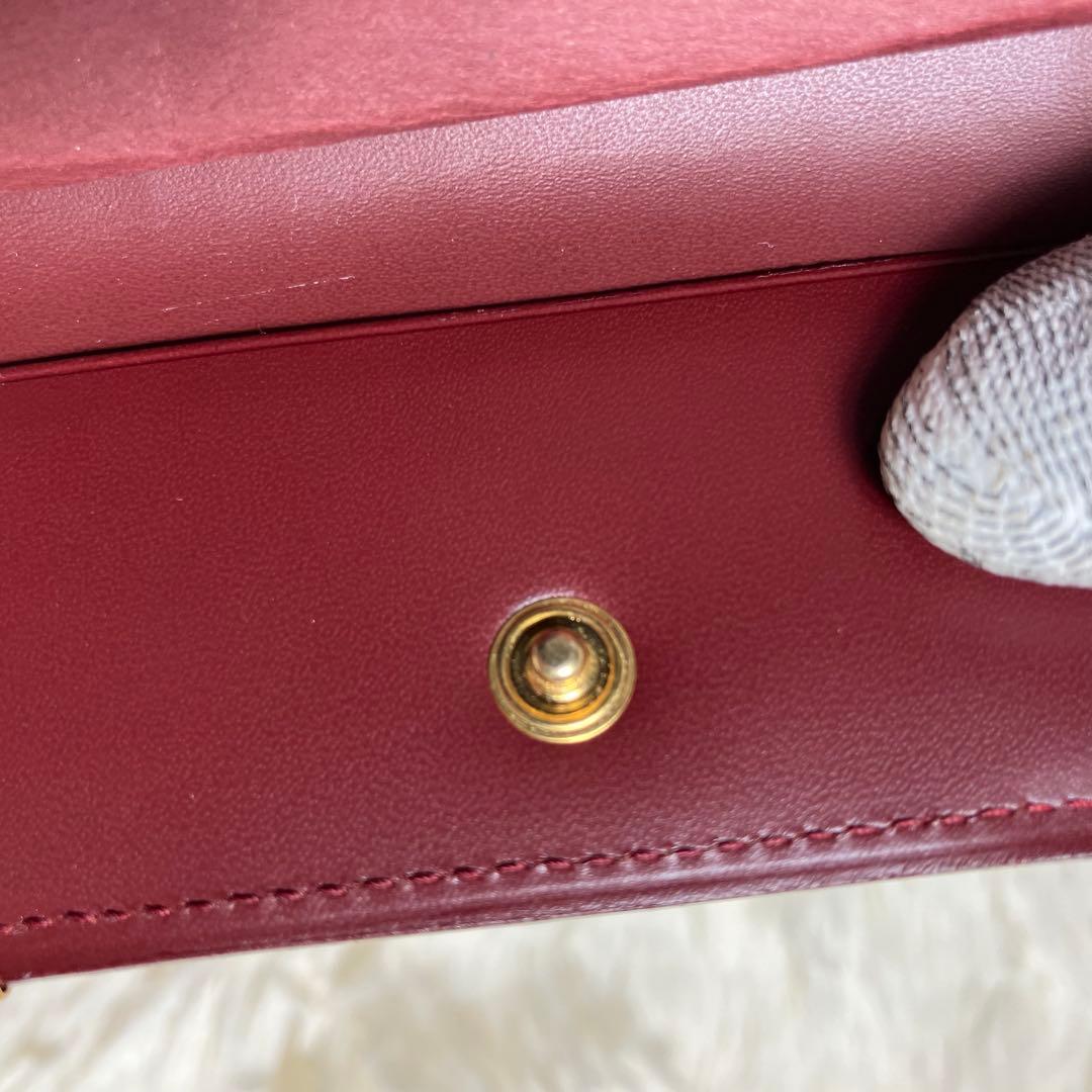 【未使用】 カルティエ キーケース マストライン ボルドー