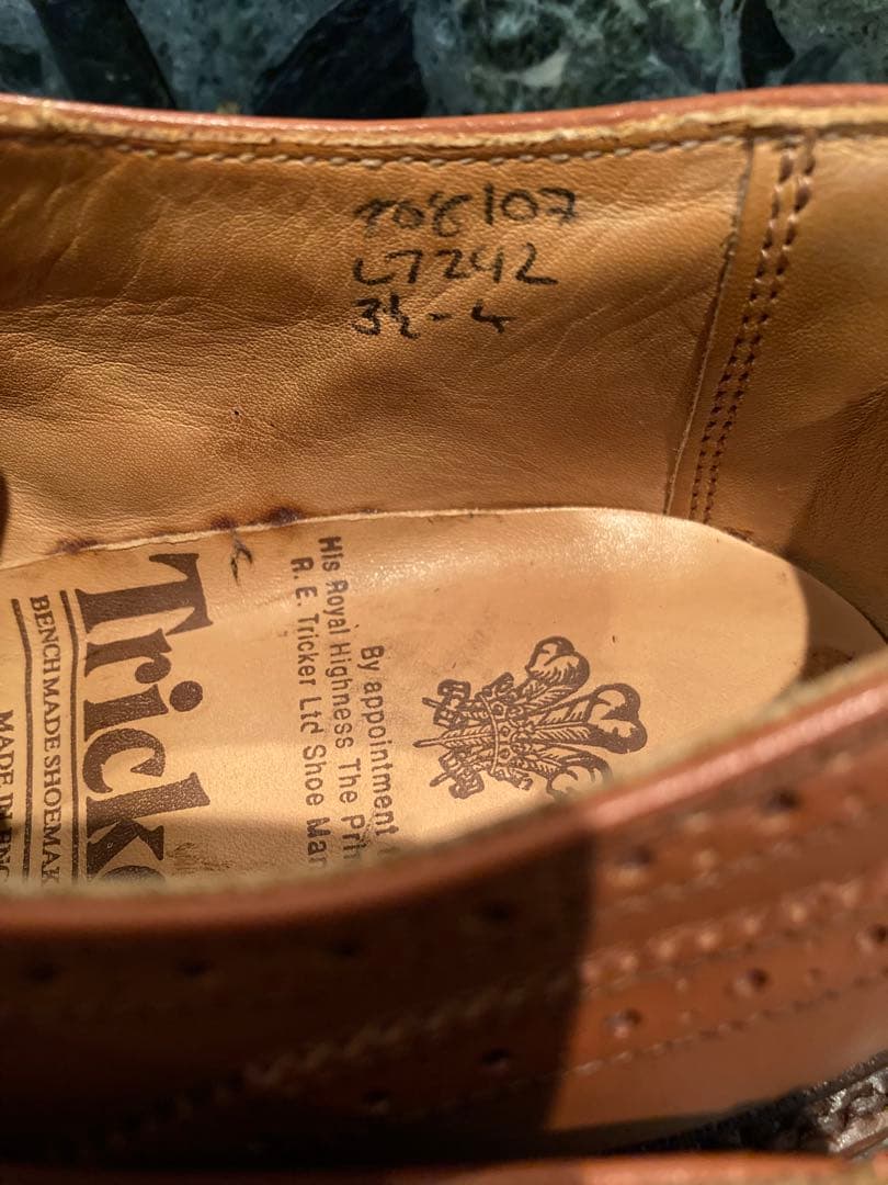 靴 Tricker`s ACORN ANTIQUE L7292 UK3.5