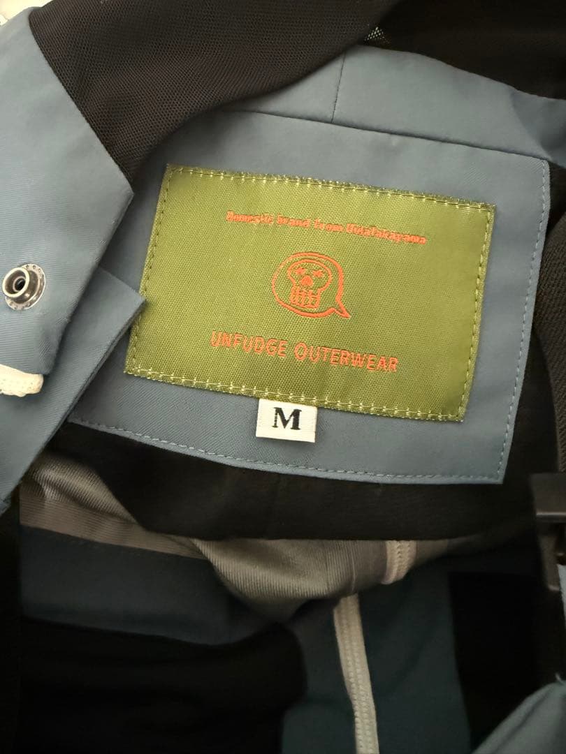 unfudge 上下セット　スモークアノラックL　スモークビブパンツM