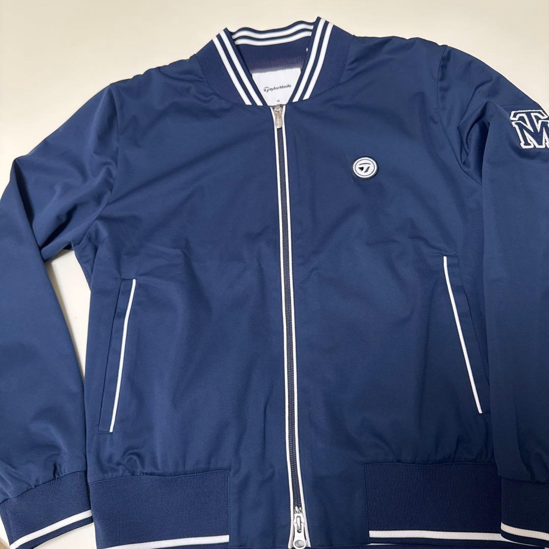【TAYLOR MADE】☆裏メッシュ☆ジップアップジャケット☆ネイビーMサイズ
