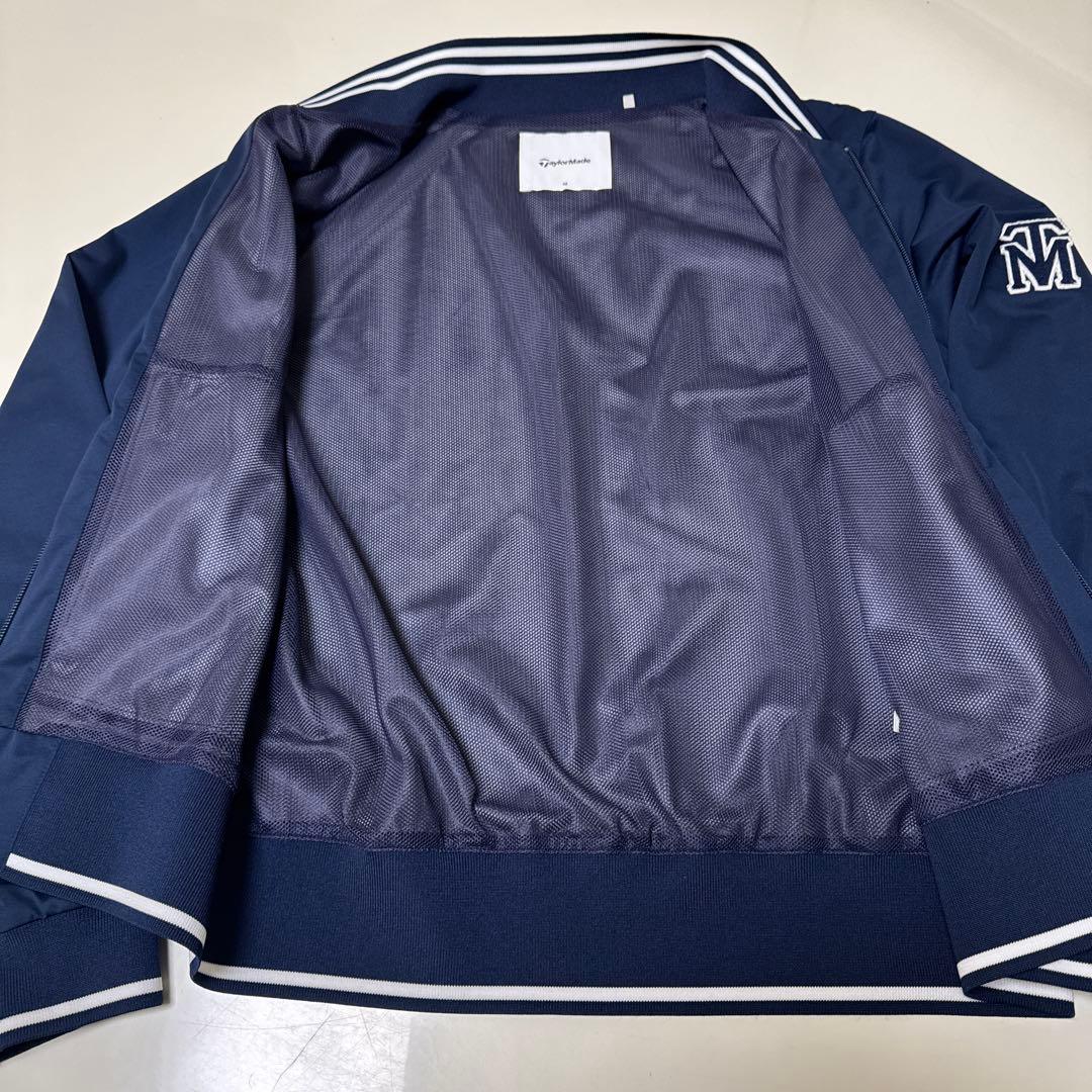 【TAYLOR MADE】☆裏メッシュ☆ジップアップジャケット☆ネイビーMサイズ