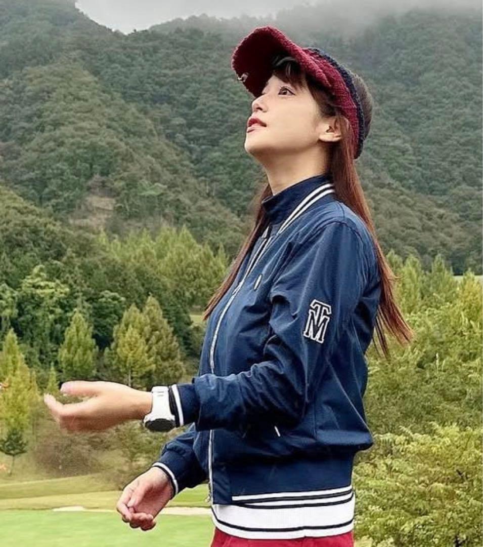 【TAYLOR MADE】☆裏メッシュ☆ジップアップジャケット☆ネイビーMサイズ