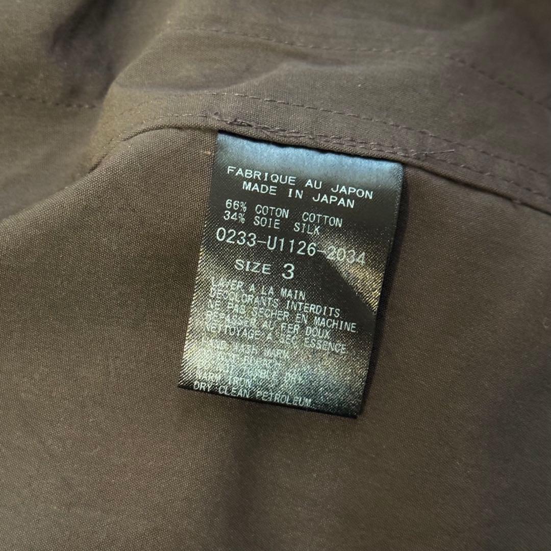 【美品】23SS アーツアンドサイエンス　シルク混　モッズコート　サイズ3