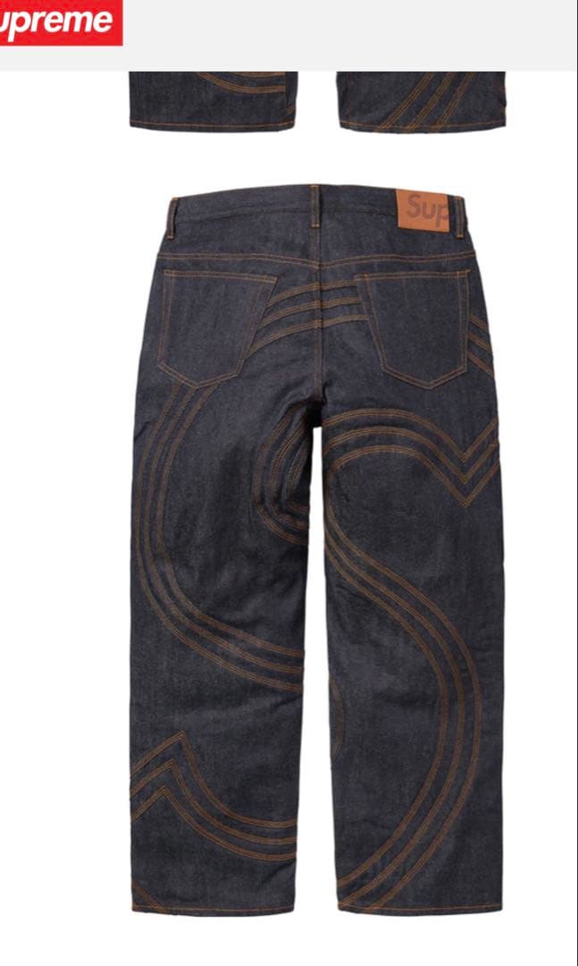 パンツ S Logo Rigid Baggy Jean \"supreme\"