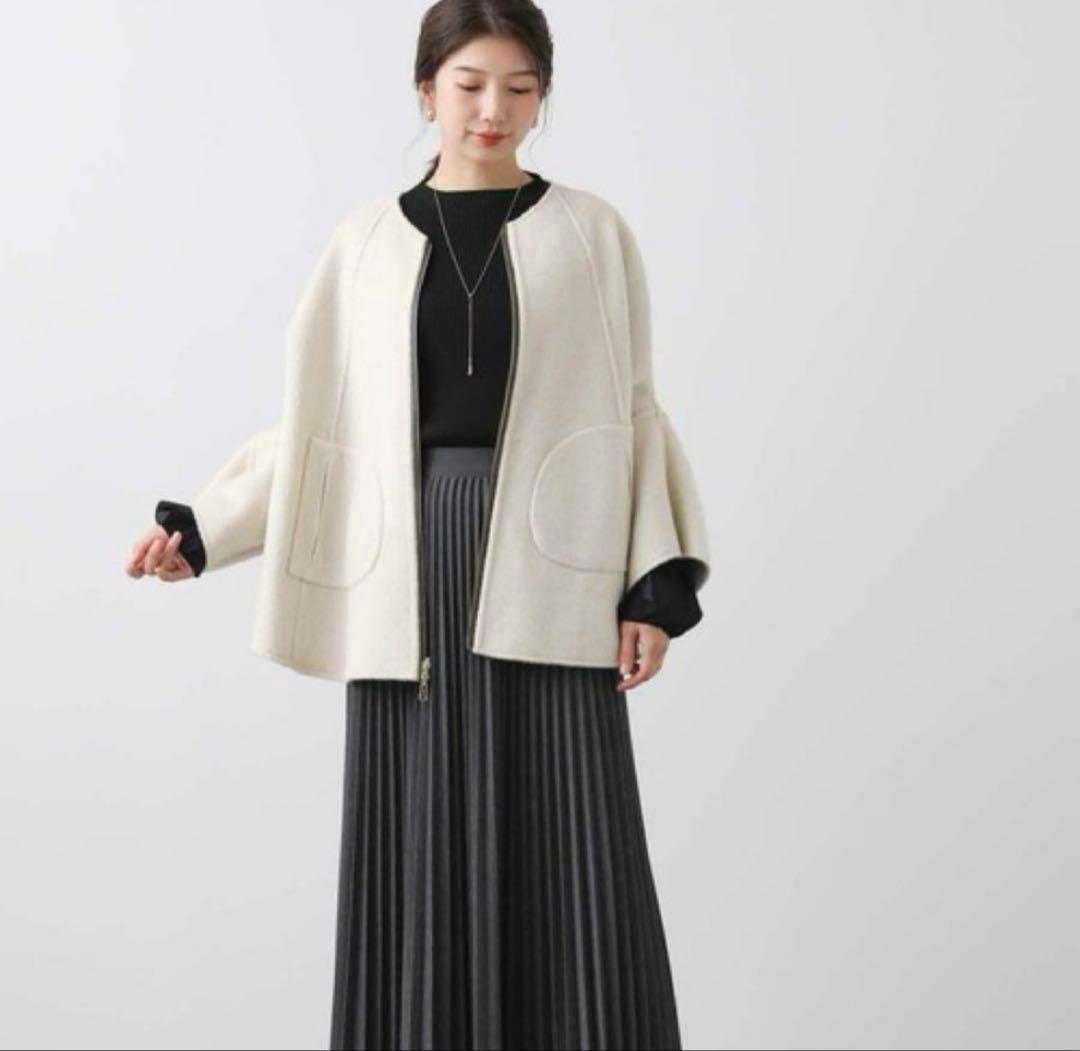 【美品】✨ RISLEY リズレー　ウールリバーシブルポンチョ