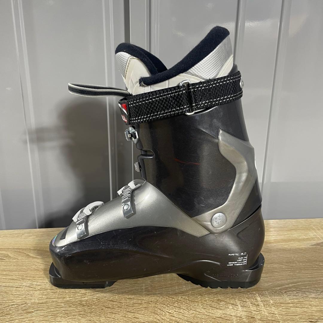 SALOMON162cm ROSSIGNOL26.5cmストック付きスキーセット