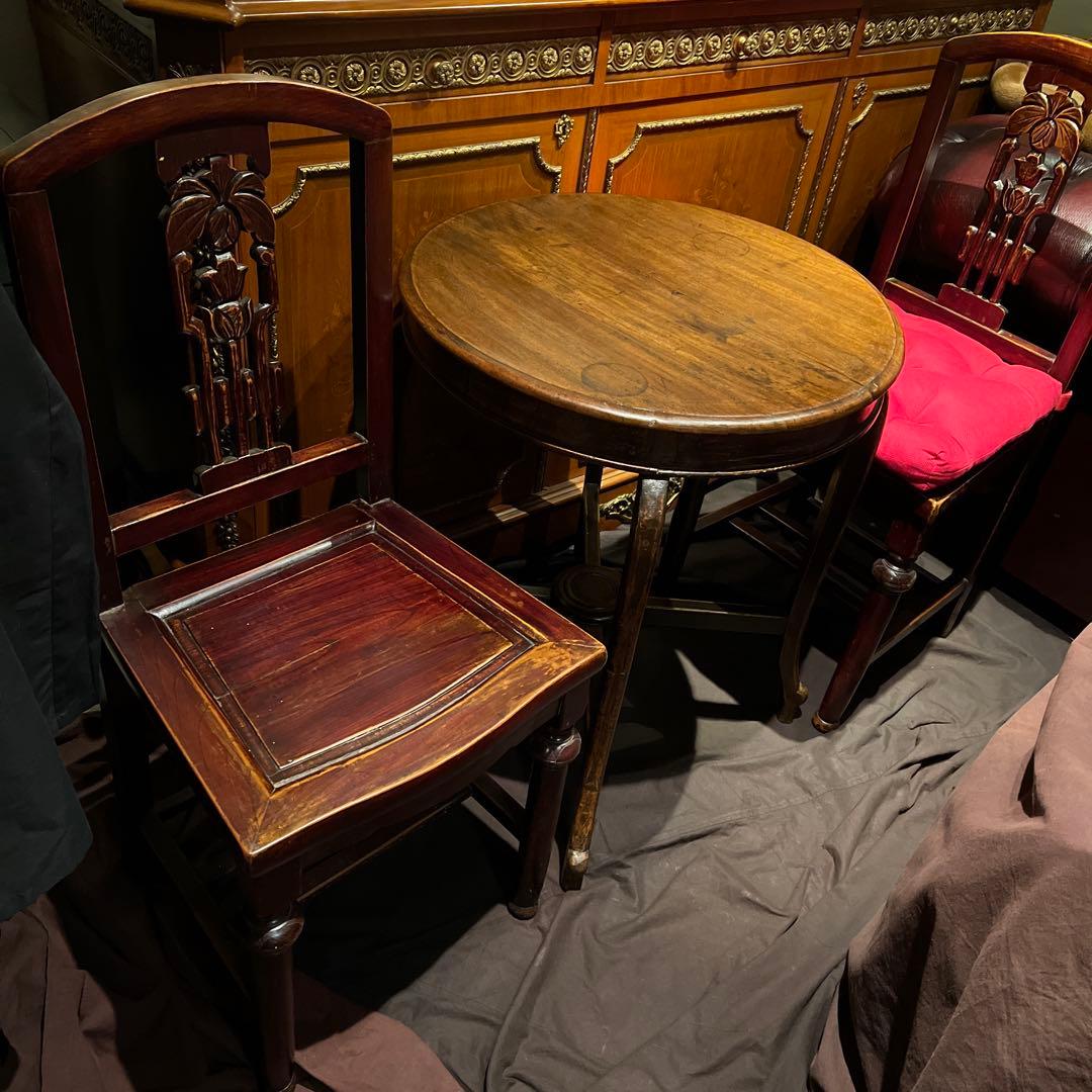 中華民国1910'sアンティーク3点セットの内のチェア❷ 上海租界