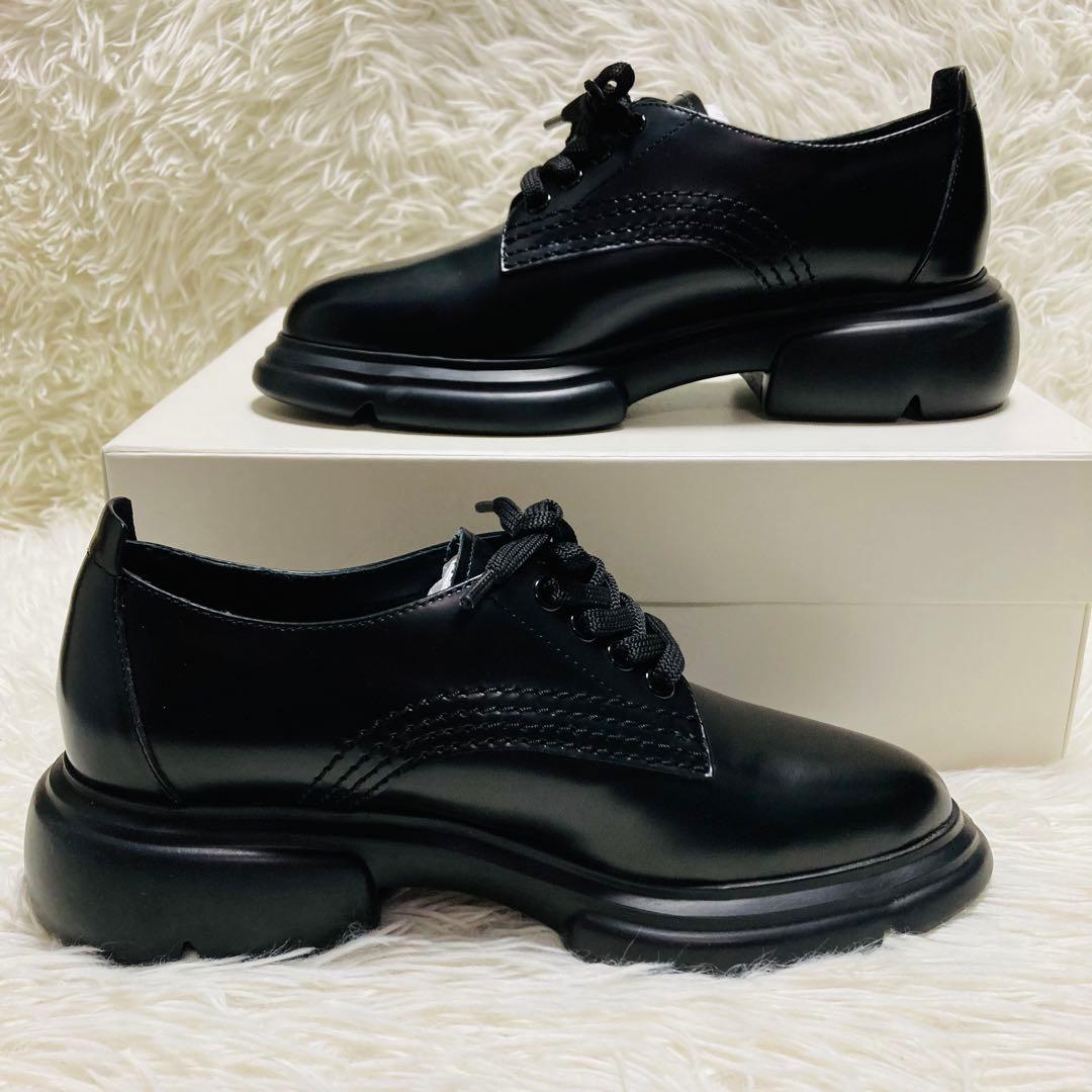 エンポリオアルマー二　UK4 ブラック　プラットフォーム　シューズ　厚底　23㎝