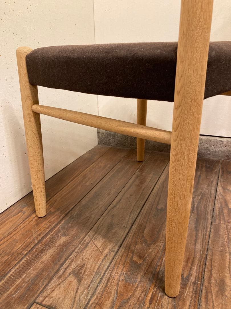ヴィンテージ オーク材 ダイニングチェア2脚 北欧モダン アンティーク 民芸