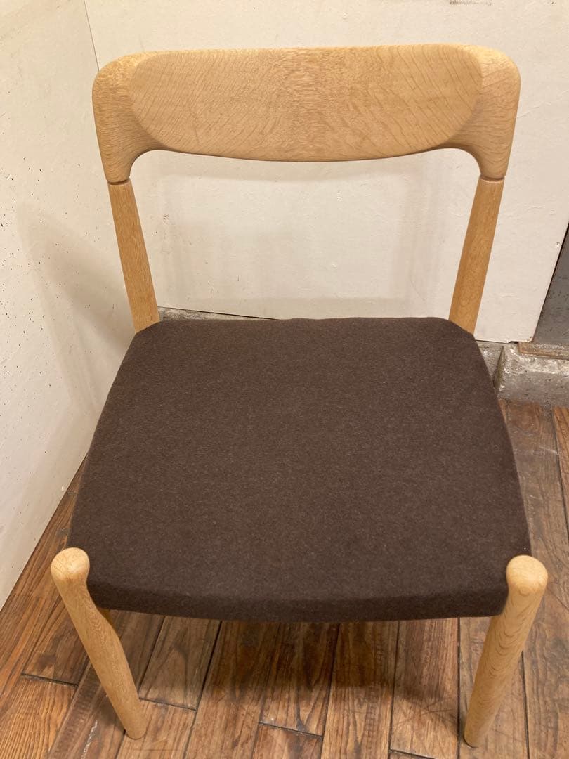 ヴィンテージ オーク材 ダイニングチェア2脚 北欧モダン アンティーク 民芸