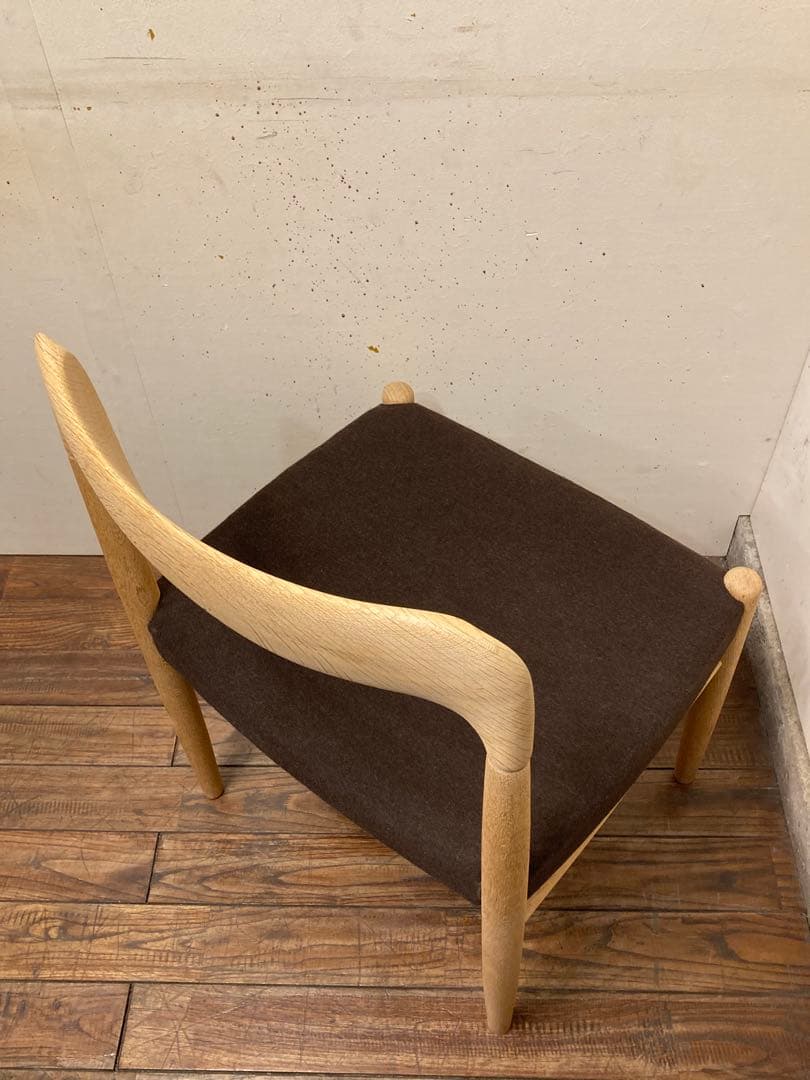 ヴィンテージ オーク材 ダイニングチェア2脚 北欧モダン アンティーク 民芸