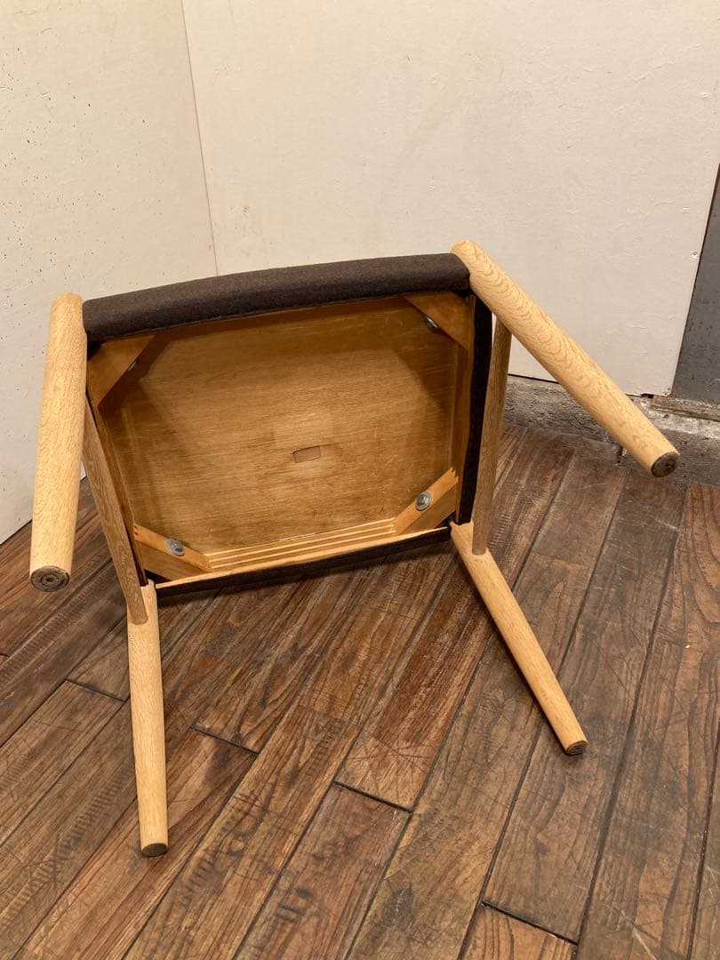 ヴィンテージ オーク材 ダイニングチェア2脚 北欧モダン アンティーク 民芸