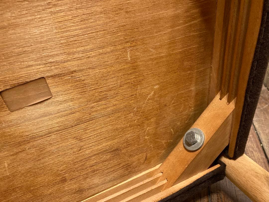 ヴィンテージ オーク材 ダイニングチェア2脚 北欧モダン アンティーク 民芸