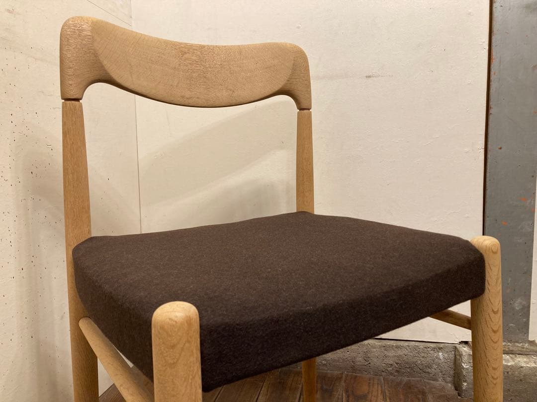 ヴィンテージ オーク材 ダイニングチェア2脚 北欧モダン アンティーク 民芸