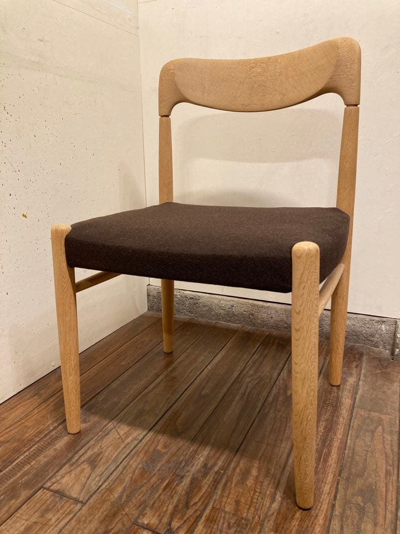 ヴィンテージ オーク材 ダイニングチェア2脚 北欧モダン アンティーク 民芸