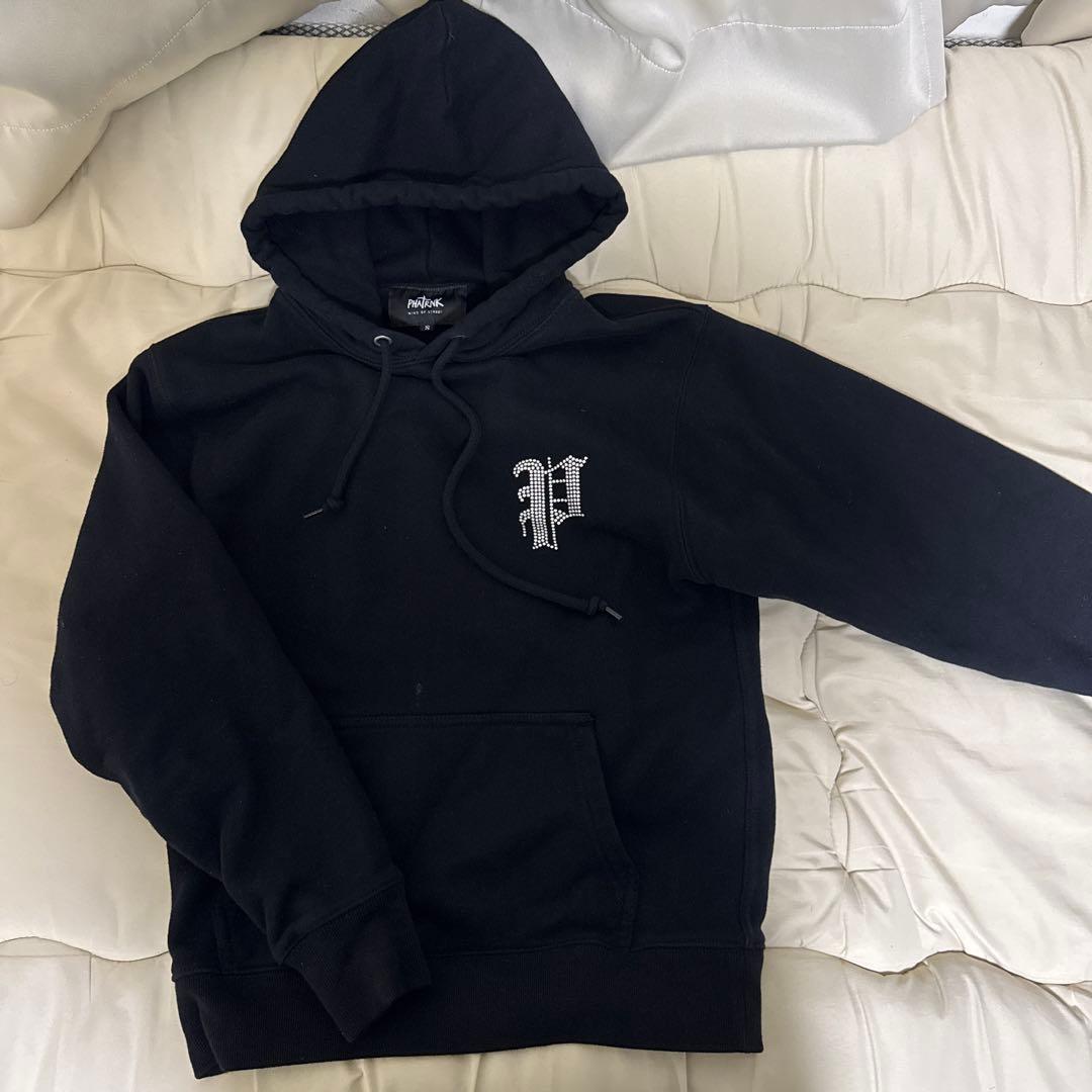 PHATRNK ブラック パーカー Sサイズ