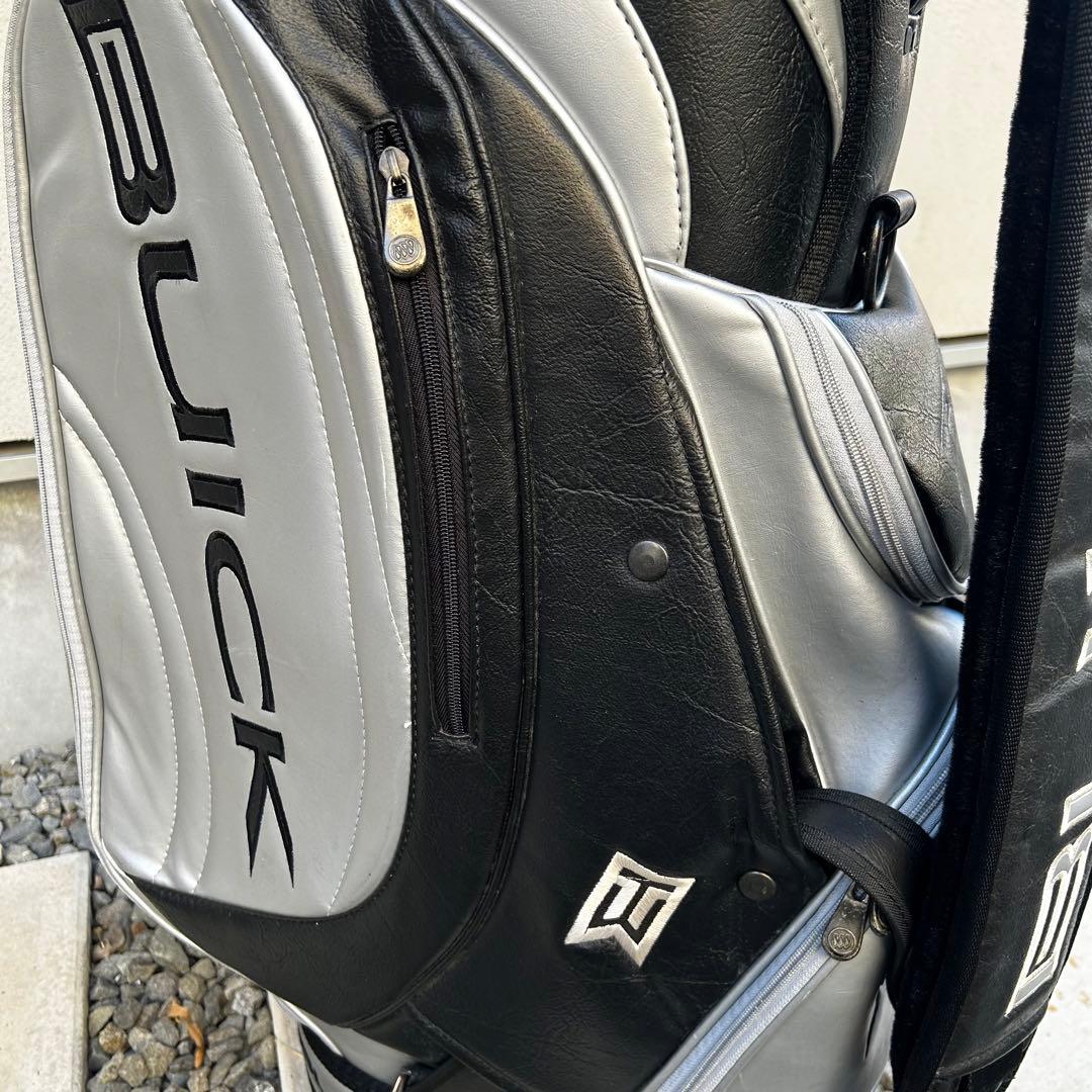 希少 タイガーウッズ BUICK キャディバッグ シルバー