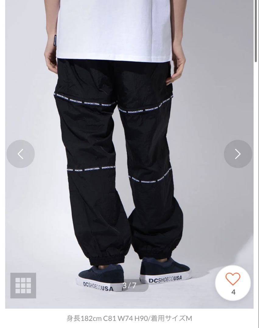 DC SHOE USA スケートボードパンツ ブラック M