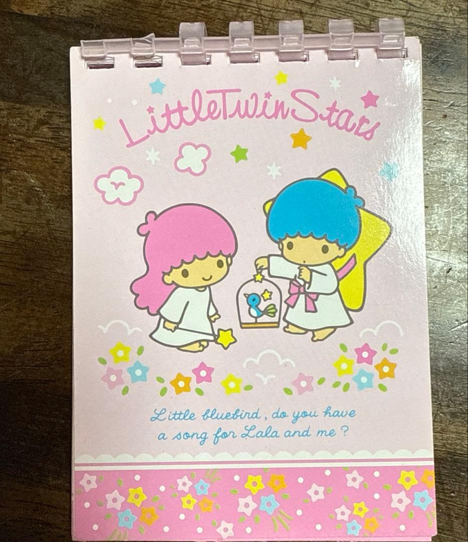 当時物 90年代 リトルツインスターズ キキララ メモ帳 希少 - メルカリ