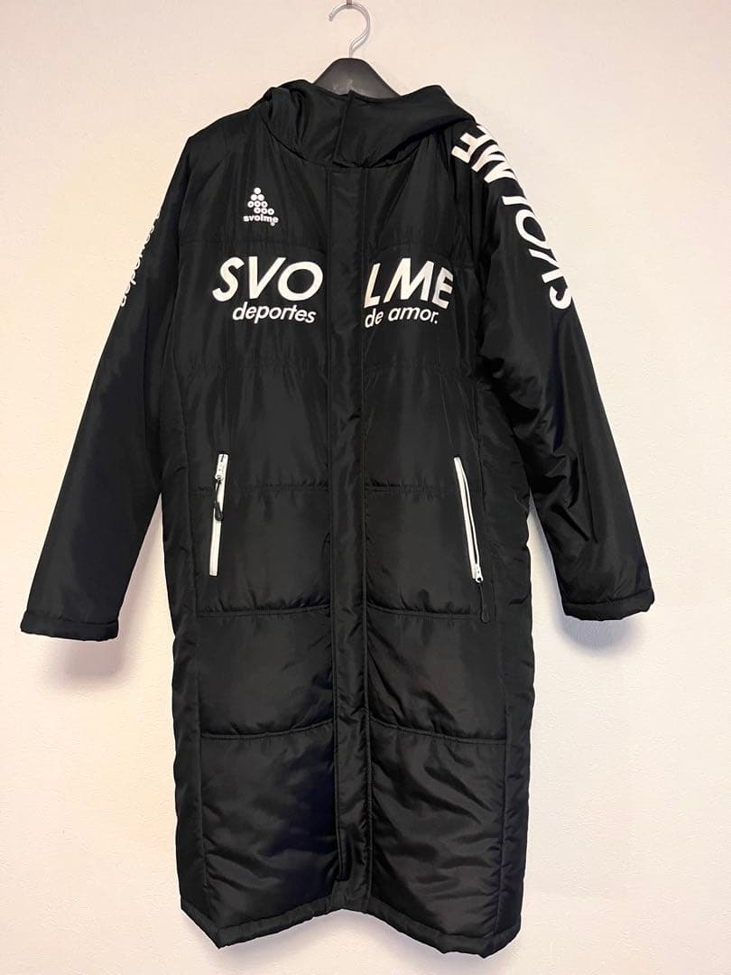 SVOLME ブラック ベンチコート フード付き - ウェアファッション