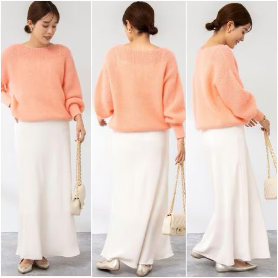 専用 美品 ノーリーズ ソフィー ウォッシャブルマットサテンナロースカート 36