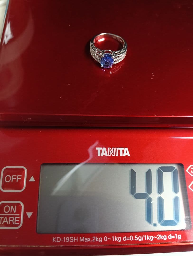 プラチナ900 タンザナイトリング 9.5号