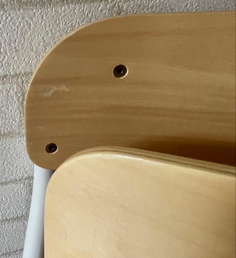 無印良品MUJIスチールパイプテーブル、チェア板座セット